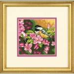 Набор для вышивания DIMENSIONS арт.DMS- 71-07244 Пташка в розовом 20 х 35 см