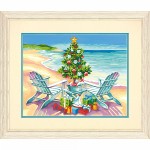 Набор для раскрашивания DIMENSIONS арт.DMS-73-91616 Рождество на пляже (акрил) 36х28