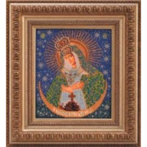 Набор для вышивания бисером КРОШЕ арт. В-161 Н-р Острабрамская Богородица 20x24 см