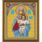 Наборы для вышивания бисером НОВА СЛОБОДА арт.С 9006 Пресвятая Богородица 18x24 см