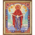 Набор для вышивания бисером КРОШЕ арт. В-174 Н-р Богородица Покрова 20x25 см