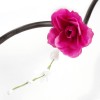 Декор тинги арт.СЛ.140066 розы с лютиками цв.малина 160 см
