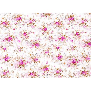 Бумага ддекопатча Decopatch арт.DP C-570 мелкие розовые цветочки на белом, упак. 3 листа 30х4