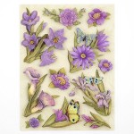 Стикеры-украшения арт.KCO-30-614475 Пурпурные цветы, Мир растений
