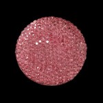 Стразы пришивные пластик арт.TBY-M30мм круг цв.A09 розовый фас.25шт.