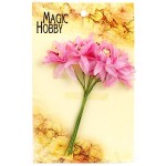 Цветы бумажные MAGIC HOBBY арт.MG-PF51 уп.6шт цв.3 розовый
