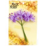 Цветы бумажные MAGIC HOBBY арт.MG-PF51 уп.6шт цв.4 фиолетовый