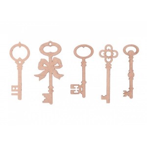 Декоративный элемент арт.CH.01652 Старинные ключи (5 шт.)