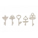Декоративный элемент арт.CH.08169 Ключи маленького ангела (5 шт.)