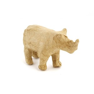 Фигурка из папье-маше Decopatch арт.DP AP589, объемная, мини, носорог 4*11,5*6 см