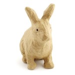 Фигурка из папье-маше Decopatch арт.DP SA145, объемная, кролик сидит, 14,5*8*18,5 см