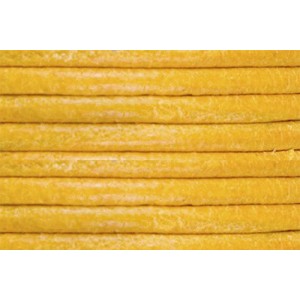 GRIFFIN Кожаный шнур, 100 см, D=2 мм, цвет: желтый, арт.180802