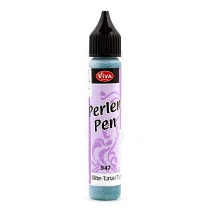 Краска дсоздания жемчужин Viva-Perlen Pen арт.116294701, цв. 947 блестки бирюза, 25 мл