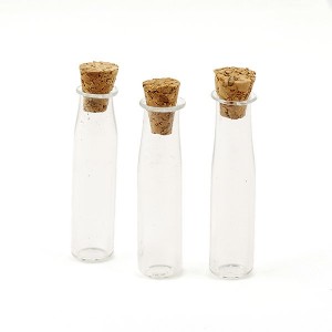 Набор стеклянных бутылочек с пробкой арт.SCB 251433 1,5мл 10*41мм уп.3 шт