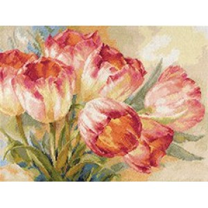 Набор для вышивания арт.Алиса - 229 Тюльпаны 40х30см