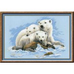 Набор для вышивания арт.СС-1033 Б Белые медведи 60x40 см