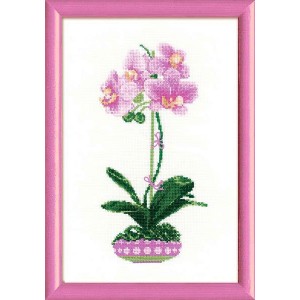 Набор для вышивания арт.СС-1163 Б Сиреневая орхидея 21x30 см