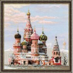 Набор для вышивания арт.СС-1260 Б Москва, Собор Василия Блаженного 40х40 см