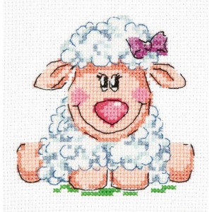 Набор для вышивания арт.ЧИ-18-83 Малышка овечка 10х10 см