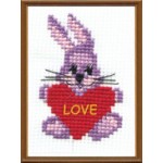 Набор для вышивания арт.ЧМ-120 Заяц с сердцем СР 13х16 см