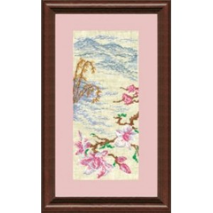 Набор для вышивания арт.ЧМ-136 Цветок сакуры Б 29,5х12,5 см