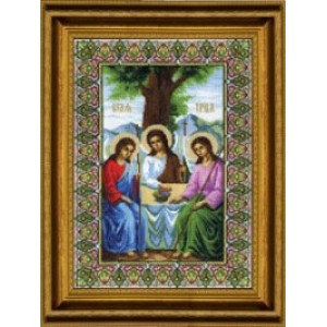 Набор для вышивания арт.ЧМ-344 Икона святая троица Б 27x38,5 см