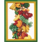 Набор для вышивания арт.ЧМ-357 Фрукты и овощи Б 31,5x45 см