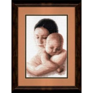 Набор для вышивания арт.ЧМ-358 Мать и дитя Б 29x19 см