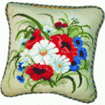 Набор для вышивания арт.ЧМ-371 Цветы (подушка) Б 40x40 см