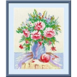 Набор для вышивания арт.Овен - 147 Букет цветов 26x30 см