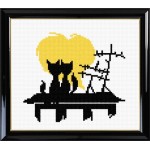 Набор для вышивания арт.Овен - 403 Влюбленные коты №2 СР 15x13 см