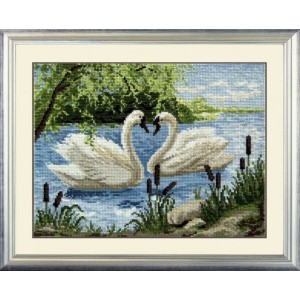 Набор для вышивания арт.Овен - 446 Два лебедя