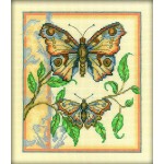 Набор для вышивания арт.РТ-С130 Тандем бабочек 20х23 см