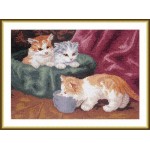 Набор для вышивания арт.ВЫШ -К-08 Три котёнка 31x23 см