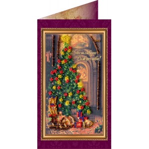 Набор для вышивания бисером АБРИС АРТ арт. AO-036 Счастливого Рождества-1