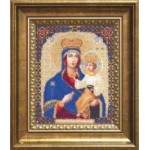 Набор для вышивания бисером арт.ЧМ.Б1127 Пресвятая Богородица Озерянская (17,6х22 см)