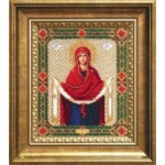 Набор для вышивания бисером арт.ЧМ.Б1128 Покров Пресвятой Богородицы (17,7х21,4 см)
