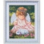 Набор для вышивания бисером арт.МК- Б094 Ангел с кроликом
