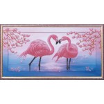Набор для вышивания бисером арт.МК- Б114 Розовые фламинго