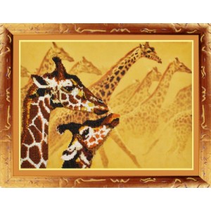 Набор для вышивания бисером КАРТИНЫ БИСЕРОМ арт.Р-051 Сафари. Жирафы
