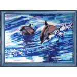 Набор для вышивания BUTTERFLY арт. 578 Дельфины 24х33см