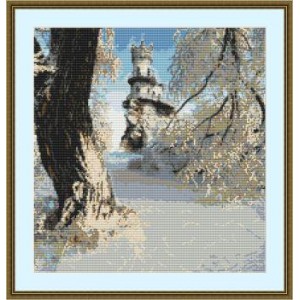Набор для вышивания Орнамент арт. ПЗ-009 Зимний замок 31х33