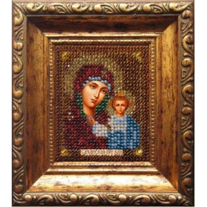 Набор для вышивания Вышивальная мозаика арт. 005ПИ.Божия матерь Казанская (путная) 6х7см