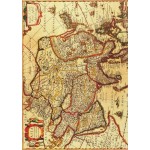 Рисовая карта для декупажа арт.AM400015 Старинная карта мира №221х29 см