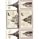 Рисовая карта для декупажа арт.AM400123 Почтовые карточки, столицы мира21х29 см