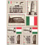 Рисовая карта для декупажа арт.AM400125 Почтовые марки, Италия21х29 см