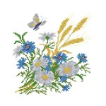 Рисунок на шелке арт.МП-28х34-4503 Полевые цветы