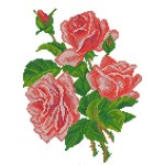 Рисунок на шелке арт.МП-28х34-4509 Розы