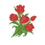 Рисунок на шелке арт.МП-28х34-4511 Тюльпаны