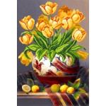 Рисунок на шелке арт.МП-37х49-4100 Тюльпаны